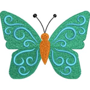 Beautiful Green Butterfly Design