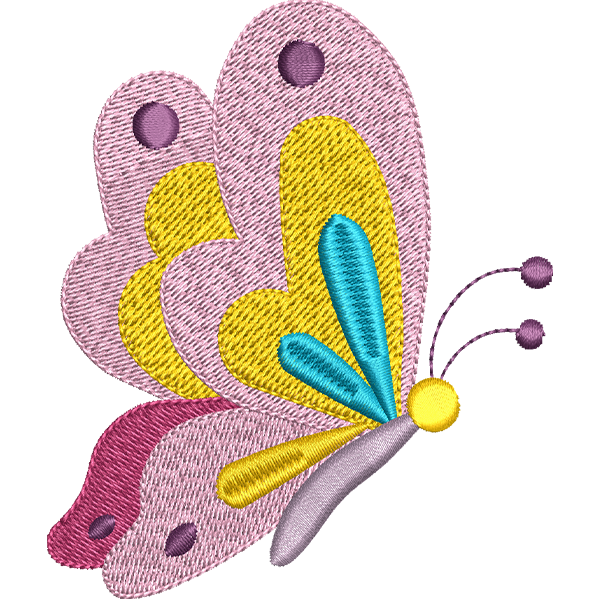 Baby Pink Butterfly Design
