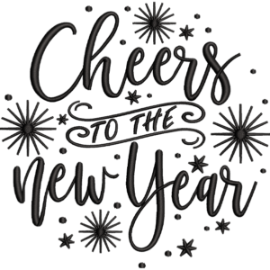 Cheers To New Year Design