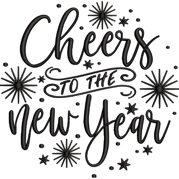 Cheers To New Year Design