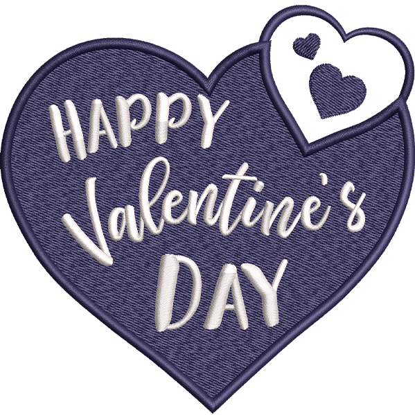 Valentines Day Blue Heart Design