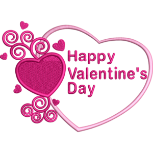 Valentines Day Pink Heart Design