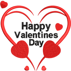 Valentines Day Embroidery Design
