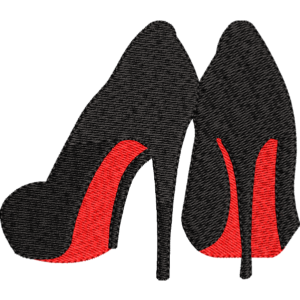 High Heels Embroidery Design