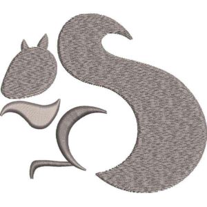 Squirrel Monogram Design