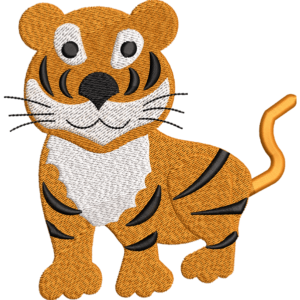 Tiger Baby Embroidery Design