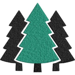 Trees Embroidery Design