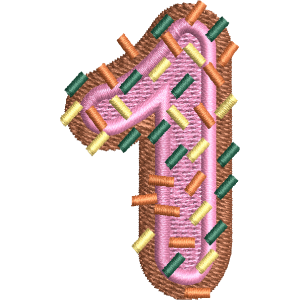 One Embroidered Beautiful Number 1 -10k+ Best embroidery designs