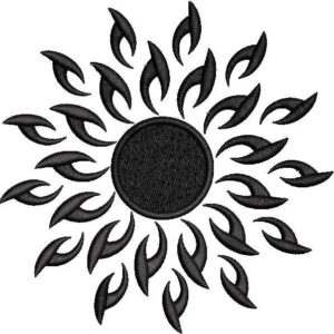 Sun Shape Flower Design