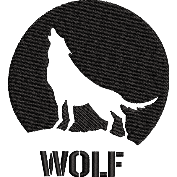 Wolf Monogram Design