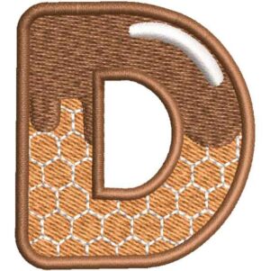 Brown Alphabet D