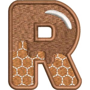 Brown Alphabet R