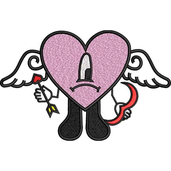 Sad Angel Heart Design