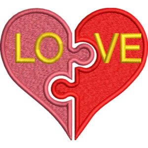 Red Love Heart Design