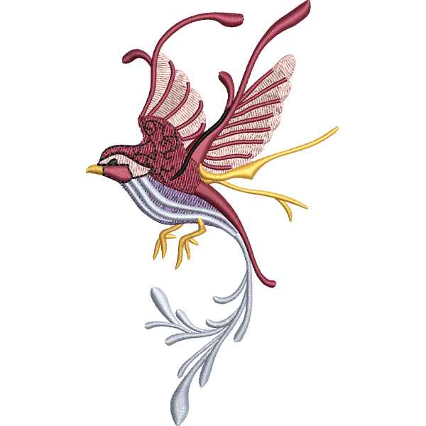Red Flying Sparrow Design