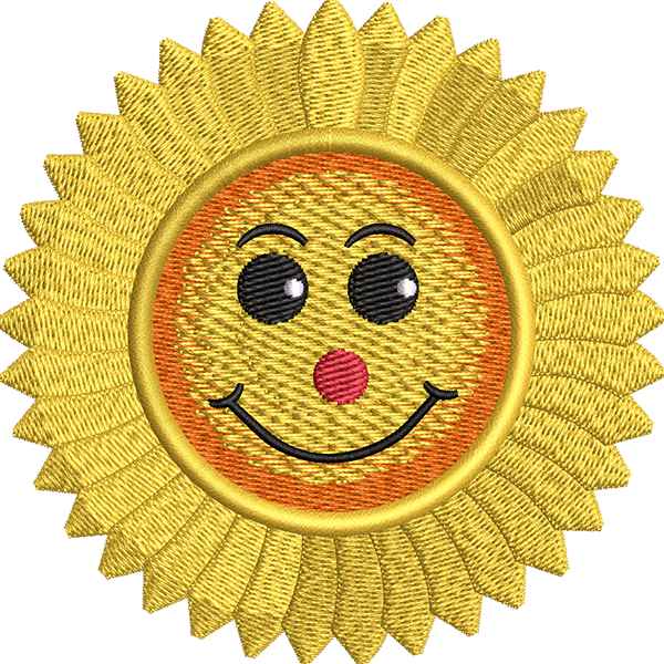 Happy Sun Flower Design