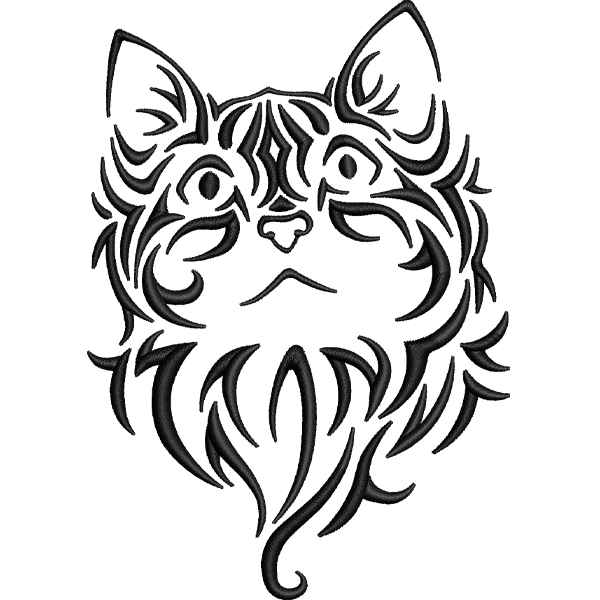 Classic Cat Outlined Design