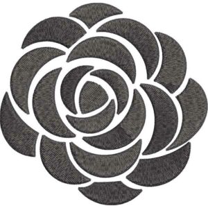 Gray Flower Design