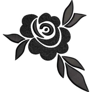 Beautiful Black Rose Design