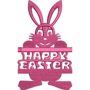 Pink Easter Rabbit Design