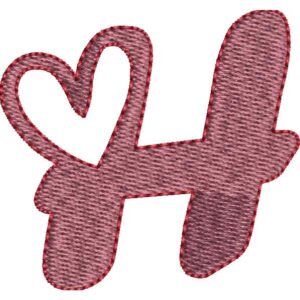 Heart Alphabet H