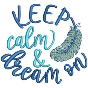 Keep Calm Text Design