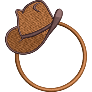 Brown Cowboy Hat Design