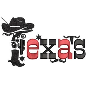 Fancy Texas Text Design