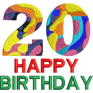 20th Birthday Design