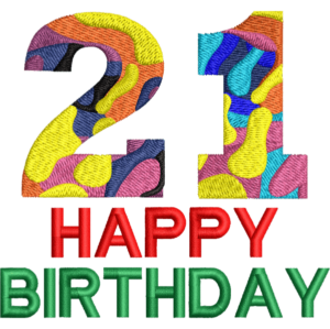 21st Birthday Design