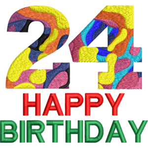 24th Birthday Design