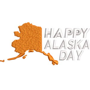 Happy Alaska Day Letter Design
