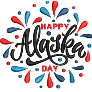 Alaska Day Letter Design
