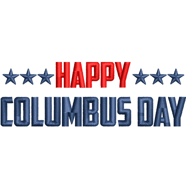 Columbus Day Embroidery Design10k+ Best Embroidery design