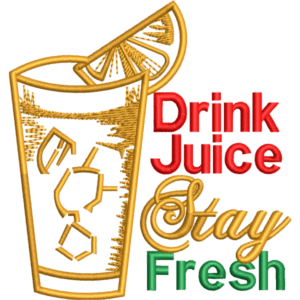 Drink Juice Stay Fresh Design