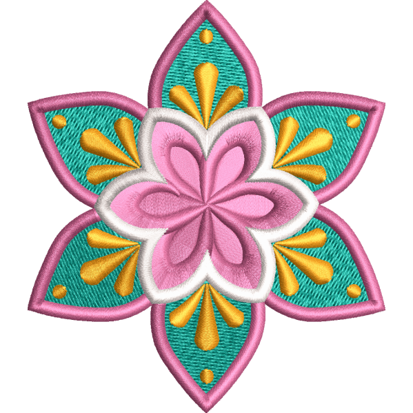 Multi Color Lotus Design