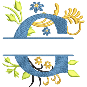 Floral Alphabet G Design