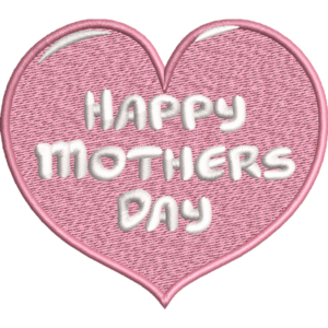 Happy Mothers Day Heart Design