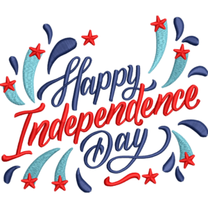 Happy Independence Text Design