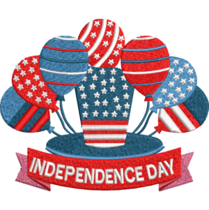 Independence Day Embroidery Design