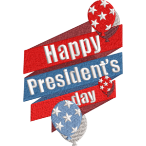 Presidents Day With Balloons Design