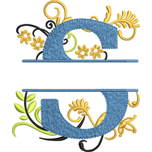 Floral Alphabet S Design