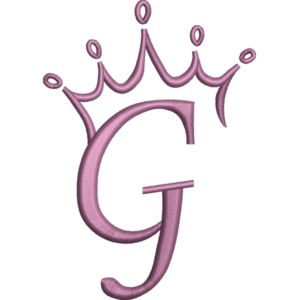 Conception de la lettre G de la couronne