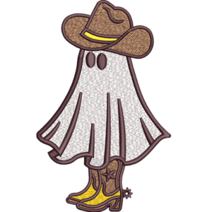 Creepy Ghost with Hat Design
