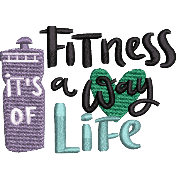 Fitness Way Text Design