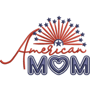 American Mom Text Design