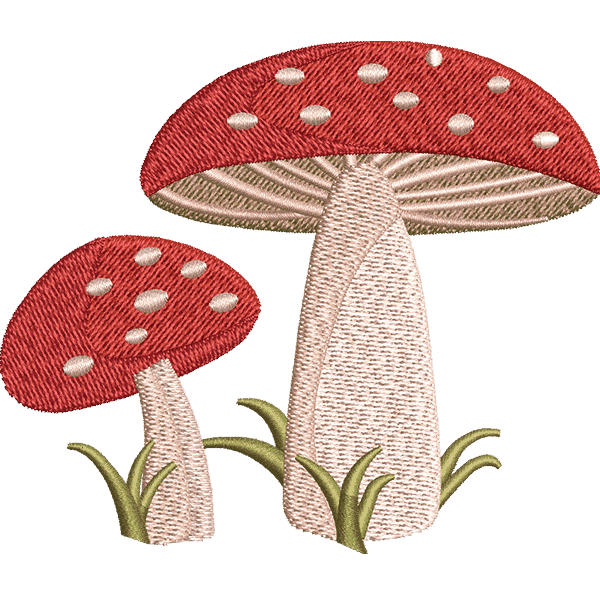 Mushroom Embroidery Design