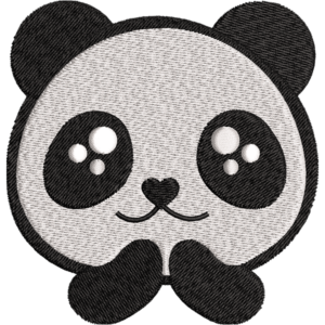 Cute Panda Embroidery Design