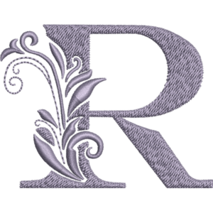 Fiore Lettera R Design