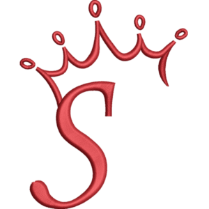 Conception de la lettre S de la couronne
